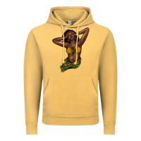 Vintage Mustard Black woman Vintage Hoodie - HowdyJamesFarm