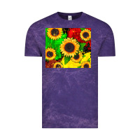 Cloud Purple juneteenth sunflowers Vintage Tee - CowGirlArtShop