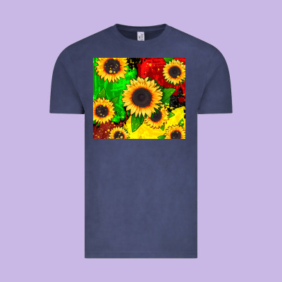 Juneteenth Sunflowers Vintage Tee Designed By Cowgirlartshop