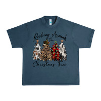 Midnight Navy rocking around the christmas tree Urban Heavy Tee - CowGirlArtShop