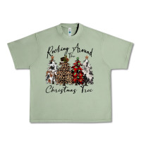Oil Green rocking around the christmas tree Urban Heavy Tee - CowGirlArtShop
