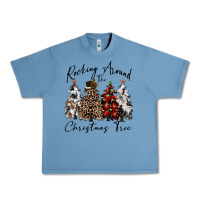 Pebble Blue rocking around the christmas tree Urban Heavy Tee - CowGirlArtShop