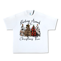 White rocking around the christmas tree Urban Heavy Tee - CowGirlArtShop