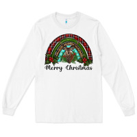 White reindeer rainbow christmas Long Sleeve Tee - RanaPortraitStore