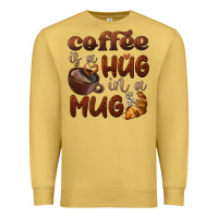 Antique Gold coffee is a hug in a mug Premium Sweatshirt - BarkalooDesign
