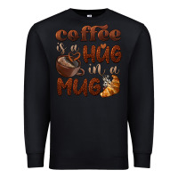 Black coffee is a hug in a mug Premium Sweatshirt - BarkalooDesign