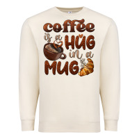 Sandshell coffee is a hug in a mug Premium Sweatshirt - BarkalooDesign
