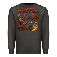 Smoke coffee is a hug in a mug Premium Sweatshirt - BarkalooDesign