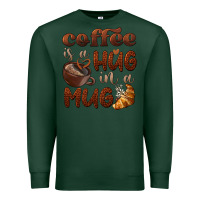 Sports Green coffee is a hug in a mug Premium Sweatshirt - BarkalooDesign