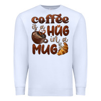 White coffee is a hug in a mug Premium Sweatshirt - BarkalooDesign