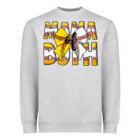 Heather Grey Mama Of Both Heavyweight Sweatshirt - CowhideDigitalArt