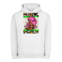 Pigment Lunar Rock cowgitl hat and roses Urban Hoodie - AdoDesignShop