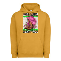 Pigment Peanut Butter cowgitl hat and roses Urban Hoodie - AdoDesignShop