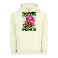 Pigment Pistachio cowgitl hat and roses Urban Hoodie - AdoDesignShop