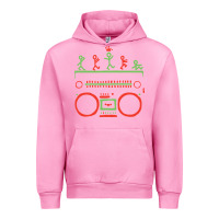 Fuchsia Pink Check Tribe Called Quest Urban Hoodie - trangStudio