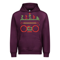 Mauve Wine Check Tribe Called Quest Urban Hoodie - trangStudio