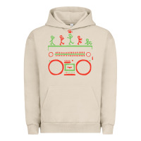 Pigment French Oak Check Tribe Called Quest Urban Hoodie - trangStudio
