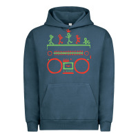 Pigment Midnight Navy Check Tribe Called Quest Urban Hoodie - trangStudio