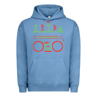 Pigment Pebble Blue Check Tribe Called Quest Urban Hoodie - trangStudio