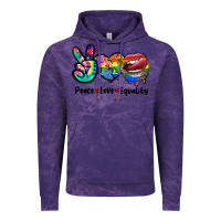 Cloud Purple Peace love equality LGBT+ Vintage Hoodie - CowGirlArtShop