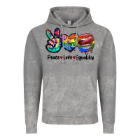 Cloud Rock Peace love equality LGBT+ Vintage Hoodie - CowGirlArtShop