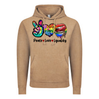 Vintage Coffee Peace love equality LGBT+ Vintage Hoodie - CowGirlArtShop