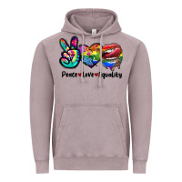 Vintage Zinc Peace love equality LGBT+ Vintage Hoodie - CowGirlArtShop