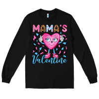Black mama's valentine olivia Long Sleeve Tee - OliviaCreatesArt
