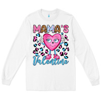 White mama's valentine olivia Long Sleeve Tee - OliviaCreatesArt