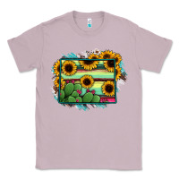 Lilac wyoming map sunflower cactus serape Classic Tee - RanaPortraitStore
