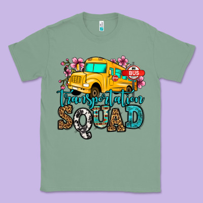 Transportation Squad School Bus Classic Tee Designed By Jasminsmagicworld