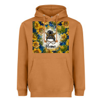 Meerkat sunflowers messy bun mama Heavyweight Hoodie - BarkalooDesign