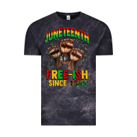 Cloud Black juneteenth free ish since 1865 Vintage Tee - CowGirlArtShop