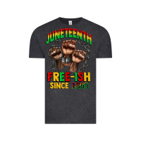 Vintage Black juneteenth free ish since 1865 Vintage Tee - CowGirlArtShop