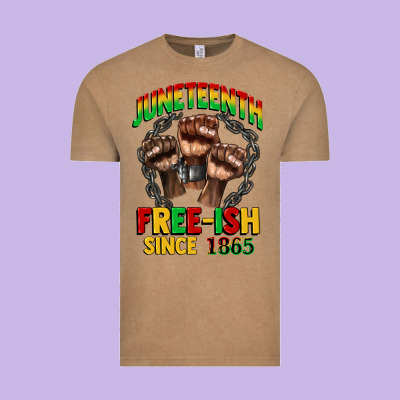 Juneteenth Free Ish Since 1865 Vintage Tee Designed By Cowgirlartshop