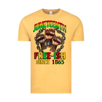 Vintage Mustard juneteenth free ish since 1865 Vintage Tee - CowGirlArtShop