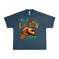 Midnight Navy best leg day ever Urban Heavy Tee - CowGirlArtShop