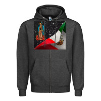 Charcoal Heather our lady graduap Zipper Hoodie - CowhideDigitalArt