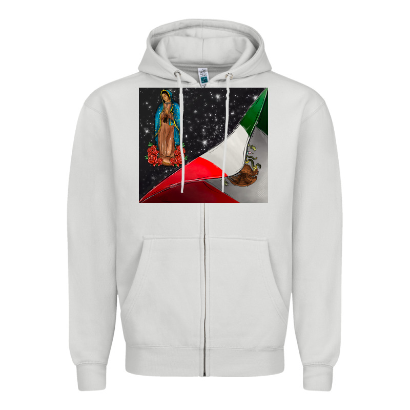 Our Lady Graduap Zipper Hoodie by CowhideDigitalArt | Teevron