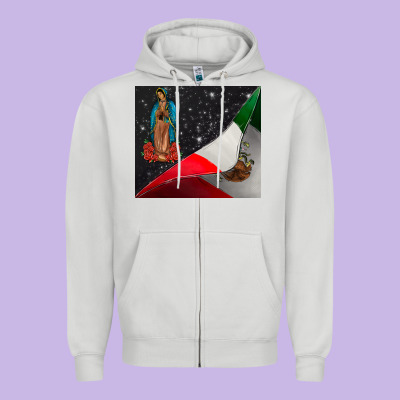Our Lady Graduap Zipper Hoodie Designed By Cowhidedigitalart