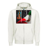 Oatmeal Heather our lady graduap Zipper Hoodie - CowhideDigitalArt