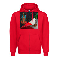Red our lady graduap Zipper Hoodie - CowhideDigitalArt