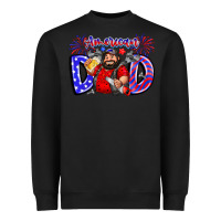 Black american dod Heavyweight Sweatshirt - CowhideDigitalArt