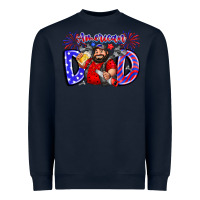 Navy american dod Heavyweight Sweatshirt - CowhideDigitalArt