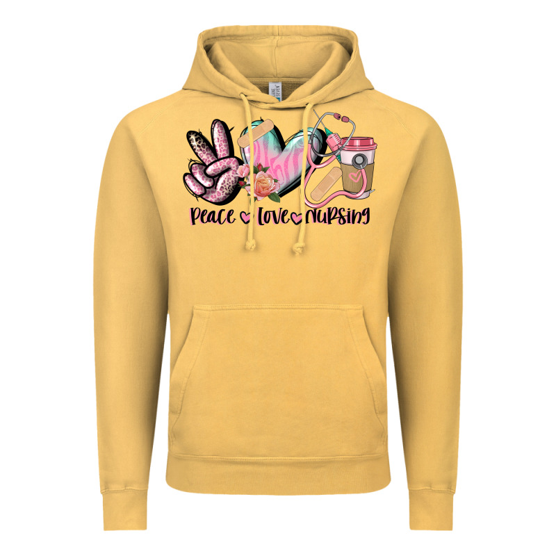 Peace Love Nursing Vintage Hoodie by CowGirlArtShop | Teevron