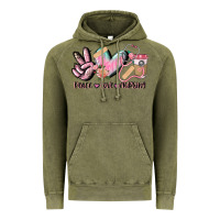 Vintage Olive peace love nursing Vintage Hoodie - CowGirlArtShop