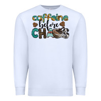 White western caffeine before chaos Premium Sweatshirt - BarkalooDesign