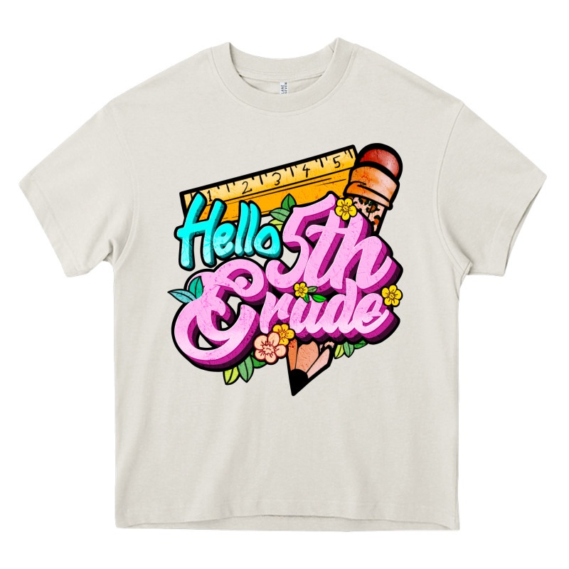 Hello 5th Grade Heavy Core Tee by JahusDesignShop | Teevron