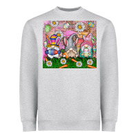 Heather Grey easter gnome Heavyweight Sweatshirt - CowhideDigitalArt