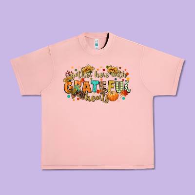 Gather Here With Grateful Hearts Urban Heavy Tee Designed By Cowgirlartshop